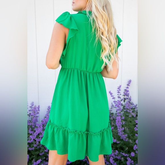 Kiwi Kissed Green Mini Dress - Picture 3 of 3
